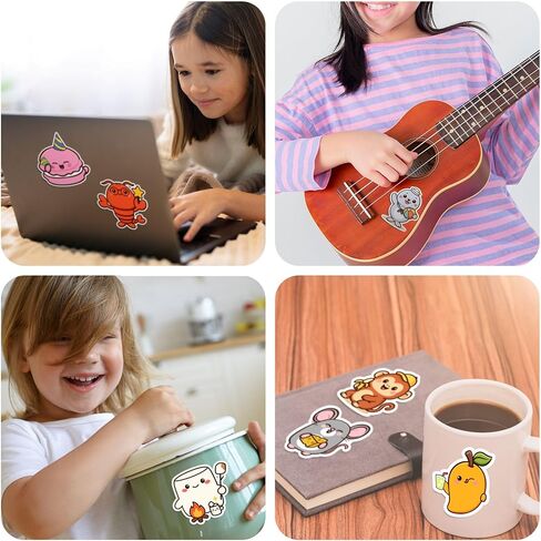 Pocket Pals by Puraesla - 308 PCS Emotional Support Animals Stickers for Kids Cute Water Bottle Stickers Waterproof Vinyl ASticker Self Adhesive Pet Reward Sticker for Baby Teacher Party Fvors in Saudi Arabia
