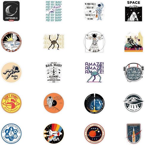 60PCS Astronaut Stickers, Astrophage Fuel Space Theme, for Laptops, Guitars, Notebooks and More in Saudi Arabia