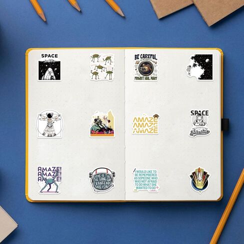 60PCS Astronaut Stickers, Astrophage Fuel Space Theme, for Laptops, Guitars, Notebooks and More in Saudi Arabia