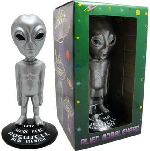 Gift House 4" Mini Alien Bobble Head (Silver) in Saudi Arabia