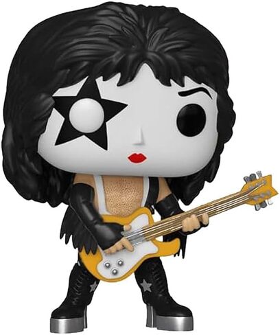 مقتنيات ملحمية Pop Rocks: KISS - مجموعة شخصيات The Starchild (تتوهج في الظلام) الحصرية من الفينيل مع واقي صندوق Funko المتوافق in Kuwait