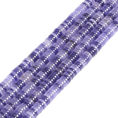 5 to 6mm Natural Mother of Pearl MOP Shell Gemstone Heishi Disc Rondelle Spacer Jewelry Making DIY Loose Beads 16 inch in Kuwait