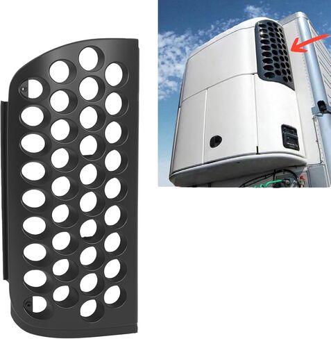 KUAFU Reefer Upper Door Grill Compatible with Thermo King SB-100 110 190 200 200TG 210 230 300 310 400 Replacement for 37-98-7197 Honeycomb Door Grill Black ABS Plastic Road Side LH in Kuwait