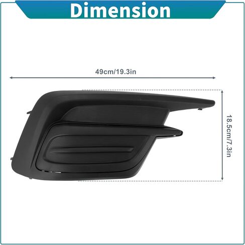 Passenger Side Fog Light Grill for Subaru Legacy 2018 2019 Front Bumper Fog Light Grille Cover Fog Light Shell 1 Pc No.57731AL56A in Kuwait