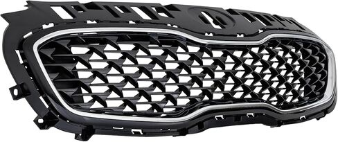 Garage-Pro Grille Assembly Compatible with Kia Sportage 2020-2022 For Models Without Nightfall Edition Package, With Type 1 Main Grille Painted Black Shell with Chrome Insert KI1200217 in Kuwait