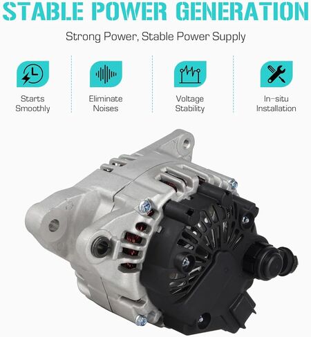 New Alternator V6 2.7L Fits for Hyundai Santa Fe 05-06,for Sonata 05, for Tiburon 05-08, for Tuscon 05-09,for Magentis Optima 05-06,for Sportage 05-10 11188N in Kuwait