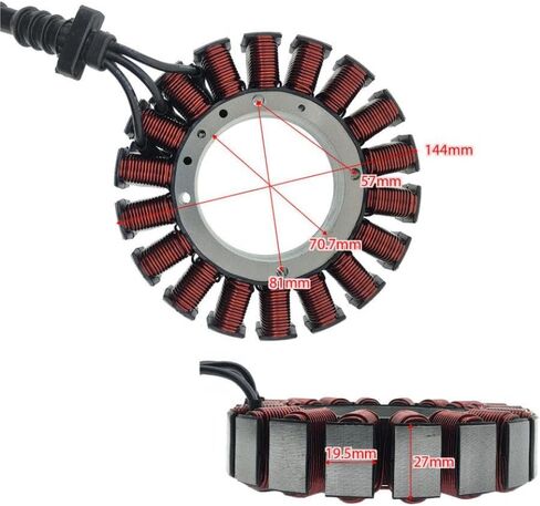 Ignition Coil Stator 30017-01 30017-01A 30017-01B Compatible with Softail Deluxe FLSTN FXSTD FXSTDSE FLSTSC FXSTS FXST in Saudi Arabia