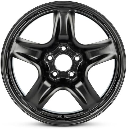 New OEM Replacement Wheel for 2007-2010 Saturn Aura 17x7 inch Steel Rim Painted Black Fit 225/50R17 in Kuwait