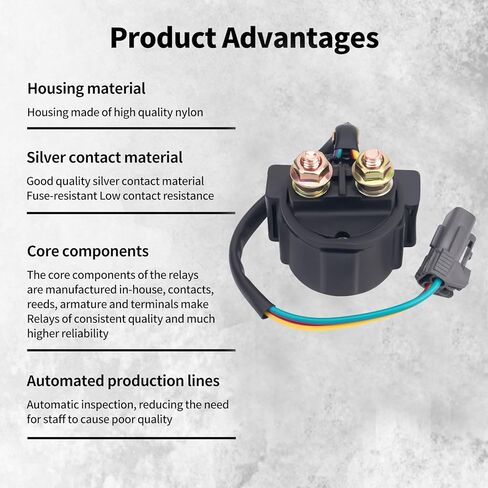Starter Solenoid Relay 39740031B Compatible with Ducati 1098 1098 S 1198 R SP 848 848 1100 Evo Dark GT 1000 Sportclassic Touring 696 796 20th Anniversary Sport 1000 Sportclassic Biposto in Kuwait