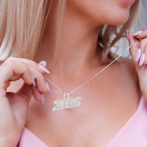 Garneck 100pcs 2026 Charms: Year Signet Number Pendants For Jewelry Making Finding Craft Accessories Graduation Hat Tassel Necklaces Keychain Diy Project Christmas Decor Golden in Kuwait