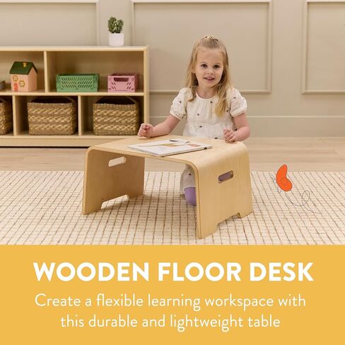Bentwood Student Floor Lap Desk, Children's Furniture, Natural in Saudi Arabia