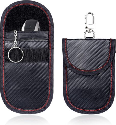 2 Pack Key Fob Cover, Bag for Car Keys, Signal Blocking Pouch, Anti-Theft Key Fob Protector, Cell Phone Blocker Case, Compact Portable Keys Cage in Kuwait