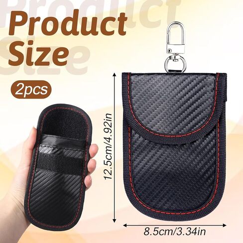 2 Pack Key Fob Cover, Bag for Car Keys, Signal Blocking Pouch, Anti-Theft Key Fob Protector, Cell Phone Blocker Case, Compact Portable Keys Cage in Kuwait