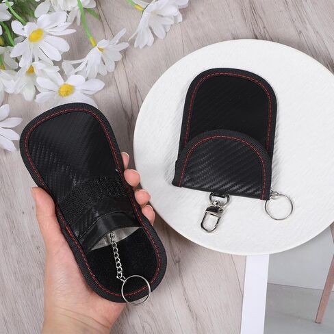 2 Pack Key Fob Cover, Bag for Car Keys, Signal Blocking Pouch, Anti-Theft Key Fob Protector, Cell Phone Blocker Case, Compact Portable Keys Cage in Kuwait