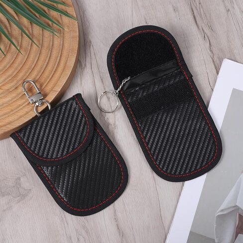 2 Pack Key Fob Cover, Bag for Car Keys, Signal Blocking Pouch, Anti-Theft Key Fob Protector, Cell Phone Blocker Case, Compact Portable Keys Cage in Kuwait