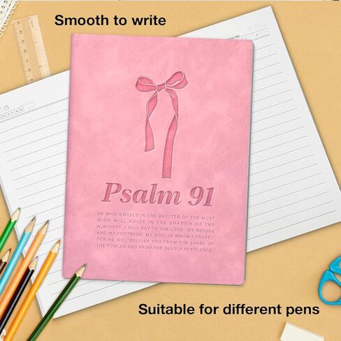 Coquette Bow Dark Green Christian Journal Religious Bible Verse Notebook Spiritual Gifts for Catholic Women, Scripture Psalm 91 Dark Green Journal Notebook in Saudi Arabia