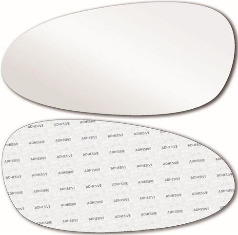 CHECK SIZE - New Replacement Mirror Glass with FULL SIZE ADHESIVE for 2005-2009 PORSCHE 911 2005-2008 Boxster 2006-2008 Cayman Driver Side View Left LH in Kuwait