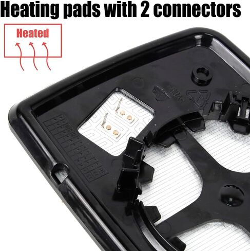 Left Driver Side Mirror Glass Replacement fit for 2007 2008 2009 2010 2011 2012 2013 2014 2015 2016 2017 Jeep Compass, Heated Door Mirror Replace for 68000023AA in Saudi Arabia