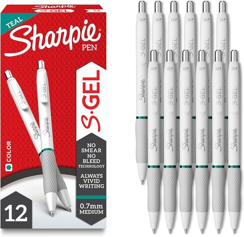 Sharpie S-Gel, Gel Pens, Medium Point (0.7mm), Red Ink Gel Pen, 12 Count in Saudi Arabia