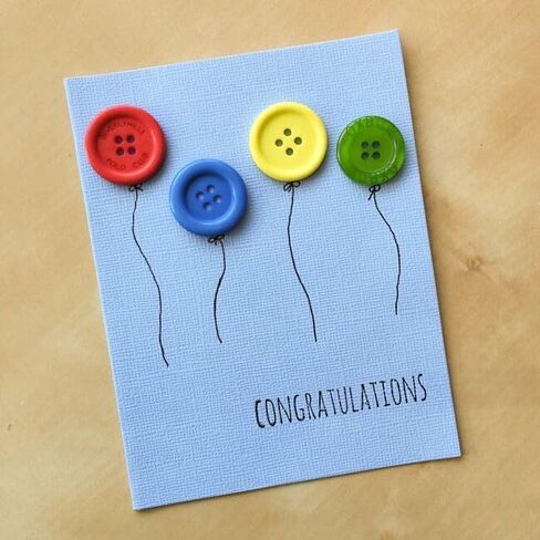 Birthday Balloons Plastic Novelty Buttons – 21-Piece Craft & Sewing Embellishments in Kuwait