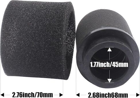 2Pcs Universal 44mm 45mm 46mm Black Double Foam Pod Performance Filter for 50cc - 90cc 110cc 125cc ATV Quad Scooter Go Kart Moped Pit Dirt Super Bike in Kuwait