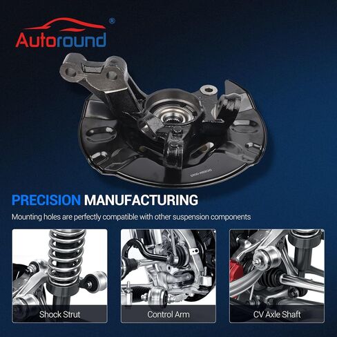 Autoround LK030 Front Right Steering Knuckle & Wheel Bearing Hub Assembly Fit for 2003-2008 Toyota Corolla, Passenger Side in Kuwait