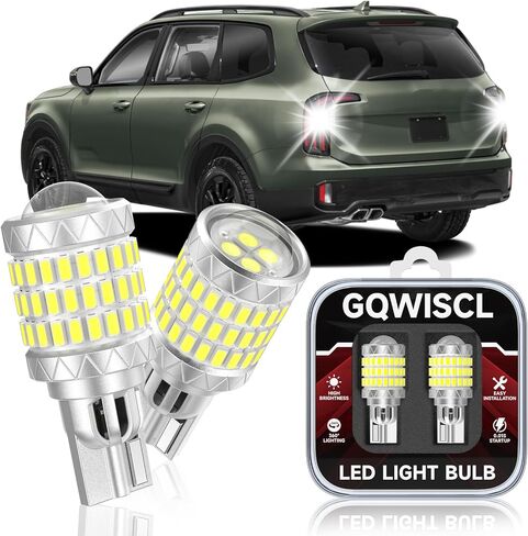 921 912 LED Reverse Light Bulbs Fit for Toyota 1998-2024 Corolla, 6000K Cool White, 600% Brightness with HD Projector Back Up Light Bulb, Plug and Play, Pack of 2 in Kuwait
