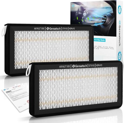 HEPA Cabin Air Filter with Activated Carbon Bean, Tested 99.95% Filtration, Zero deformation, CF10135 for Honda Civic(01-05), CR-V(02-06), Element(03-11), Acura RSX(2002-2006) in Saudi Arabia