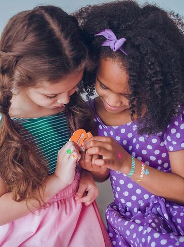 OOLY x Girl Scouts Temporary Tattoos for Girls - Glitter DIY Tattoo Jewelry Kit, 3 Sheets, Bracelets Rings Necklaces in Kuwait