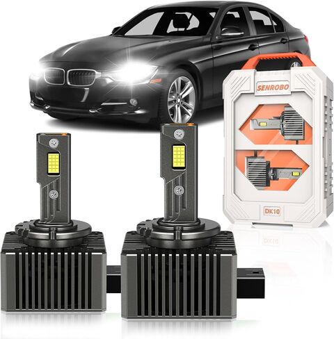 مناسب لمبات زينون 2007-2014 كاديلاك إسكاليد ESV EXT D1S فقط، جهاز عرض OEM 35 وات HID استبدال الضوء، 30000LM 600% أكثر سطوعًا D1SC1 ثنائي زينون، 6000 كلفن أبيض بارد، حزمة من 2 in Kuwait