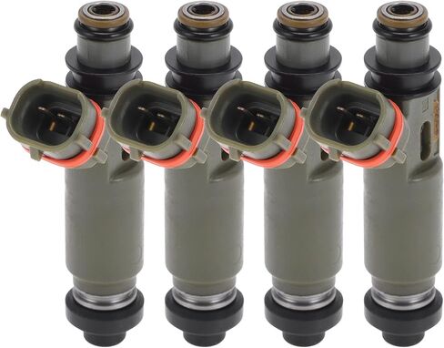 4 قطعة حاقن الوقود لمازدا بروتج 1.6L 1999-2003 فوهة الوقود رقم 195500-3110/Z599-13-250 رمادي استبدال الأجزاء in Kuwait