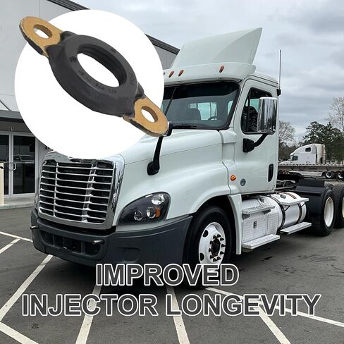 Set of 6 A4720780180 Fuel Injector Line Passthrough Seals, Replacement for Detroit Engines DD15 on Freightliner Cascadia, Replaces A4720780480 in Kuwait