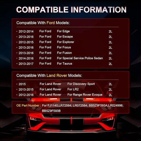 مجموعة حاقنات الوقود FJ1140 ANGLEWIDE مناسبة لـ 2012 2013 2014 لـ Ford Edge 2.0L، 2012 2013 2014 2015 لـ Ford Explorer 2.0L، 2013 2014 2015 2016 لـ Lincoln MKT 2.0L، 4 قطع LR072564 in Kuwait