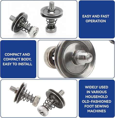 4PCS Thread Tension Assembly, Stainless Steel Sewing Tensioner Parts Thread Tension Regulator Assembly for Sewing Machine 1.4x0.4in in Kuwait