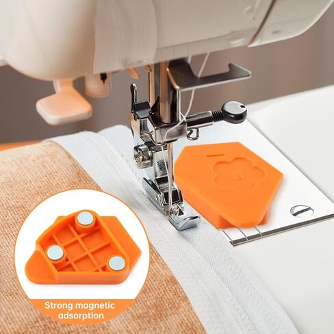3PCS Magnetic Seam Guide Set for Sewing Machines | with Strong Magnet & Polygonal Design for Edge Binding, Accurate Positioning & Hemming | Universal Sewing Tool Accessory in Saudi Arabia