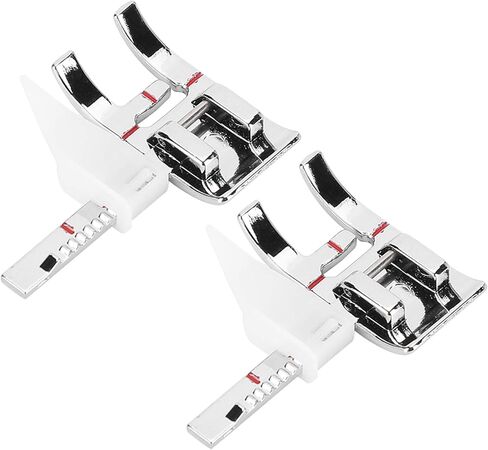 Adjustable Guide Presser Foot for Sewing Machines – Universal Metal Quilting Foot with 1/4 Inch & 1/3 Inch Seam Allowance Guides, Compatible with Household Sewing Machines in Kuwait