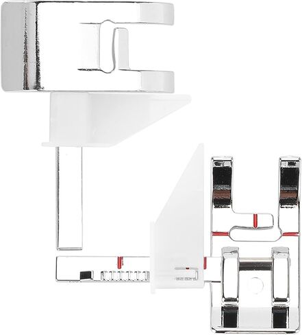 Adjustable Guide Presser Foot for Sewing Machines – Universal Metal Quilting Foot with 1/4 Inch & 1/3 Inch Seam Allowance Guides, Compatible with Household Sewing Machines in Kuwait