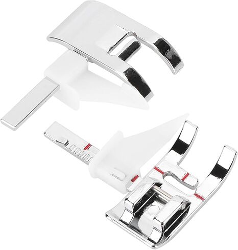 Adjustable Guide Presser Foot for Sewing Machines – Universal Metal Quilting Foot with 1/4 Inch & 1/3 Inch Seam Allowance Guides, Compatible with Household Sewing Machines in Kuwait