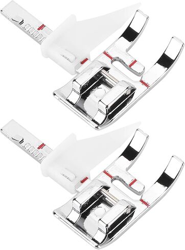 Adjustable Guide Presser Foot for Sewing Machines – Universal Metal Quilting Foot with 1/4 Inch & 1/3 Inch Seam Allowance Guides, Compatible with Household Sewing Machines in Kuwait