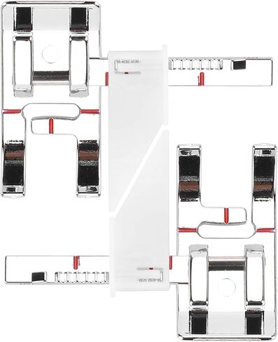 Adjustable Guide Presser Foot for Sewing Machines – Universal Metal Quilting Foot with 1/4 Inch & 1/3 Inch Seam Allowance Guides, Compatible with Household Sewing Machines in Kuwait