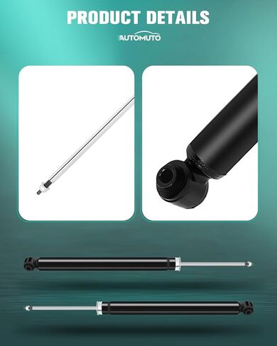 AUTOMUTO 2 Pcs Struts Shock Absorbers Compatible with 2004-2009 for Mazda 3,2006-2010 for Mazda 5 with 343412 Auto Shocks - Rear in Kuwait