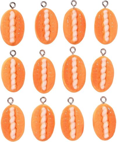 Bread Food Resin Pendants Breads Cake Bracelet Keychain Charms Cute Necklace Pendants Lovely Mini Earring Charms Hang Ornament for Jewelry Making DIY Crafts in Saudi Arabia