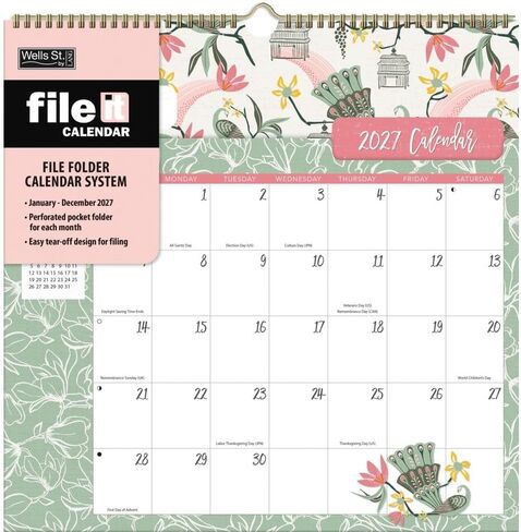 النباتات والحيوانات 2027 File It Wall Calendar بواسطة هيذر داتون in Kuwait
