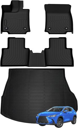Priprilod TPE Floor Mats Liner 3D Black Compatible with Lexus IS200t/IS250/IS300/IS350 RWD 2015-2024 Accessories Cargo Trunk Mat Trunk Liner in Saudi Arabia