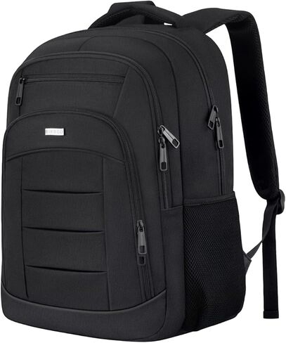 BIKROD Travel Laptop Backpack for Men and Women, Black School Backpacks for Teen Boys and Girls, Water Resistant Back Pack, Business Sturdy Computer Bag in Saudi Arabia