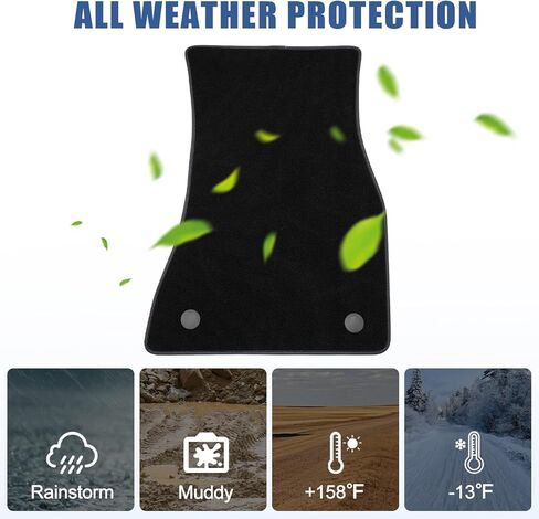 Carpet Floor Mats Fit for Ford Fusion 2013-2020, All Weather Protection Anti-Slip Waterproof Floor Liners - 3pc in Kuwait
