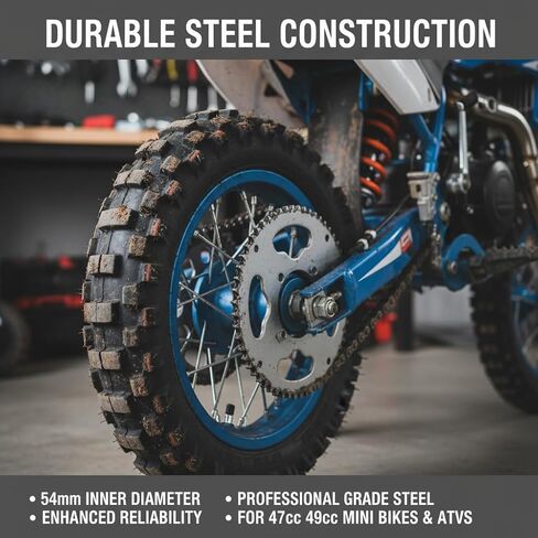 POCREATION 25H 80T Rear Sprocket, 54mm Bore 80 Tooth Steel Sprocket, Chain Sprocket for 47cc 49cc Mini Dirt Bike ATV Quad Pocket Bike Go Kart in Kuwait