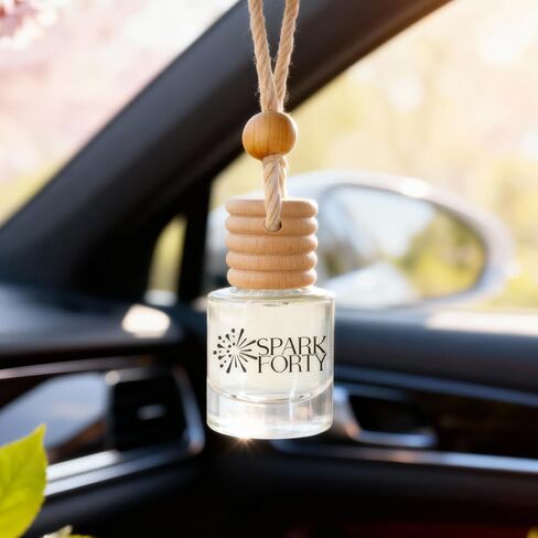 Spring Car Perfume Car Air Freshener 30-Day Luxury Hanging Diffuser Essential Oil Perfume Gift for Men & Women, Amber Musk & Floral Long-Lasting Vehicle Scent New Car in Saudi Arabia