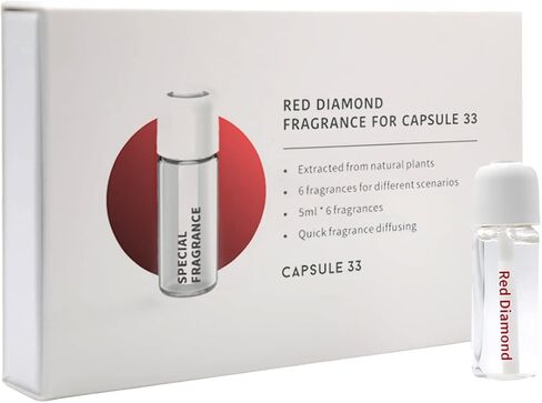 RED DIAMOND (UNISEX) Refill Fragrances for Capsule 33, 6x bottles, Luxury Car/Home Air Perfume. Car Diffuser Refill in Saudi Arabia