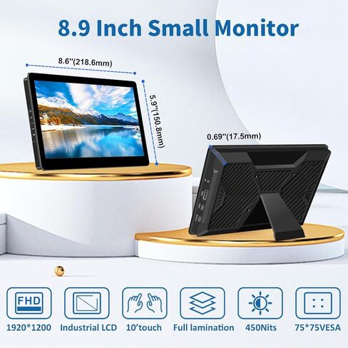 7 Inch Touch Screen Display for Raspberry PI 5 | 1024×600 | IPS |Sunlight Readable IHDMI/USBC Dp Alt Mode Support| OTG|Low Power Consumption| Driver-Free Mini Size Monitor in Saudi Arabia